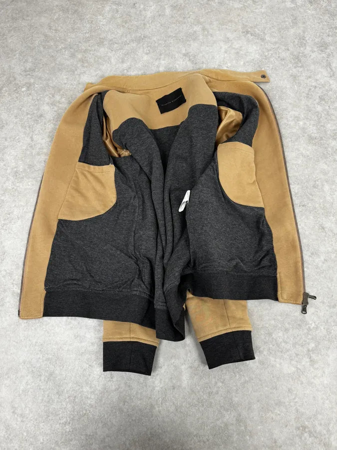 2000s Massimo Rebecchi Beige Minimalist Jacket kOZissf 6