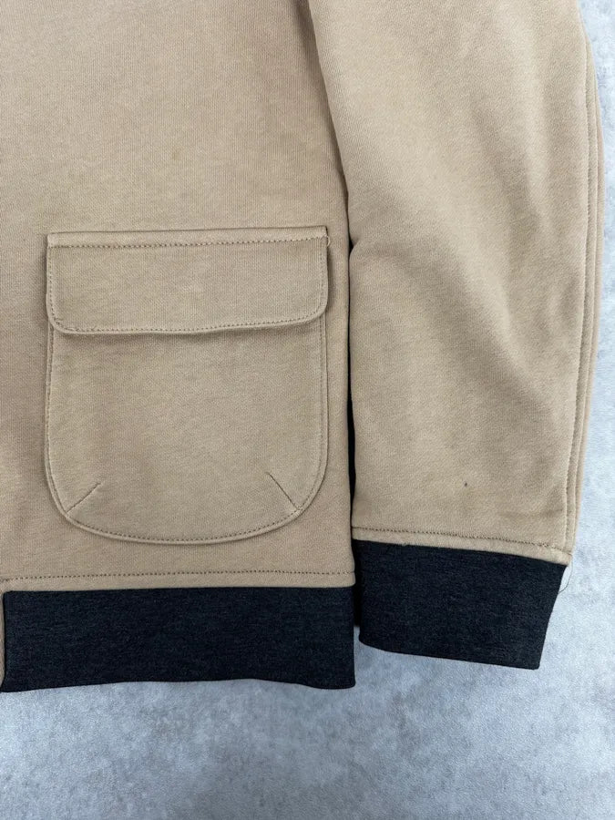 2000s Massimo Rebecchi Beige Minimalist Jacket kOZissf 7