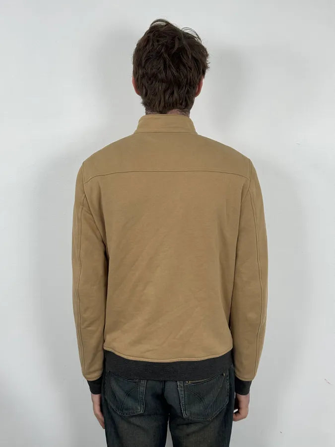 2000s Massimo Rebecchi Beige Minimalist Jacket kOZissf 2