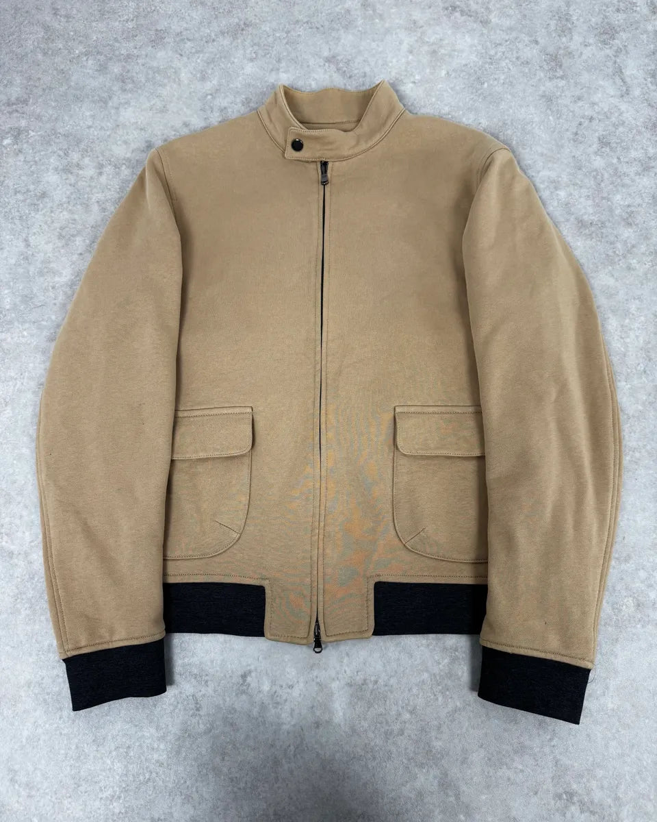 2000s Massimo Rebecchi Beige Minimalist Jacket kOZissf 0