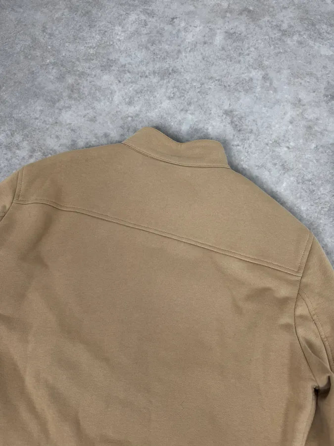 2000s Massimo Rebecchi Beige Minimalist Jacket kOZissf 5