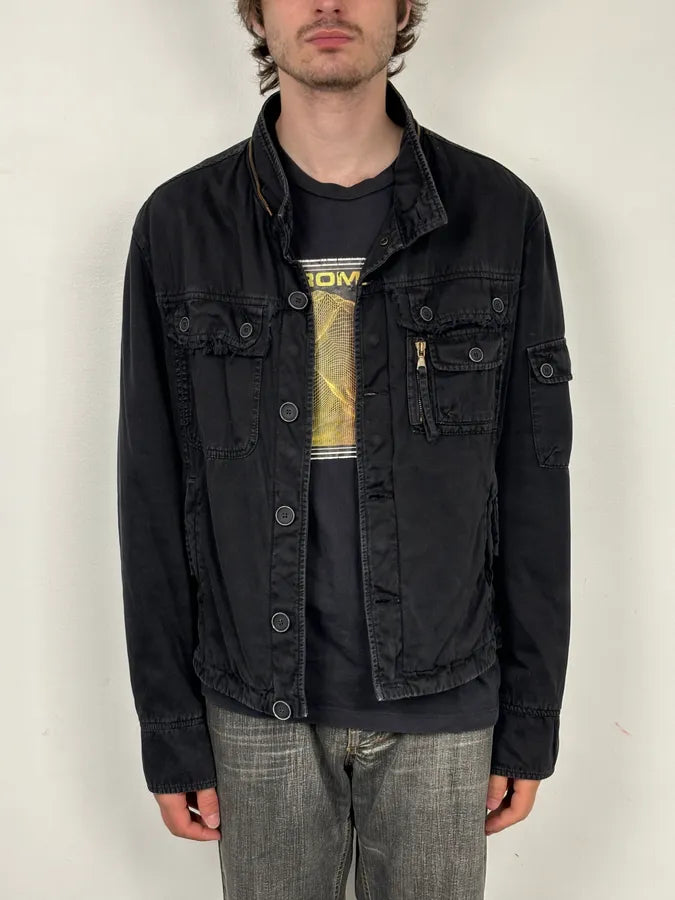 Daniele Alessandrini Black Multi Pockets Jacket lTkOkEG 1