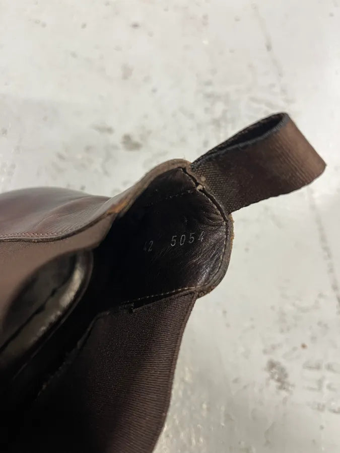 2000s Massimo Rebecchi Brown Leather Ankle Boots KVFqAYo 7