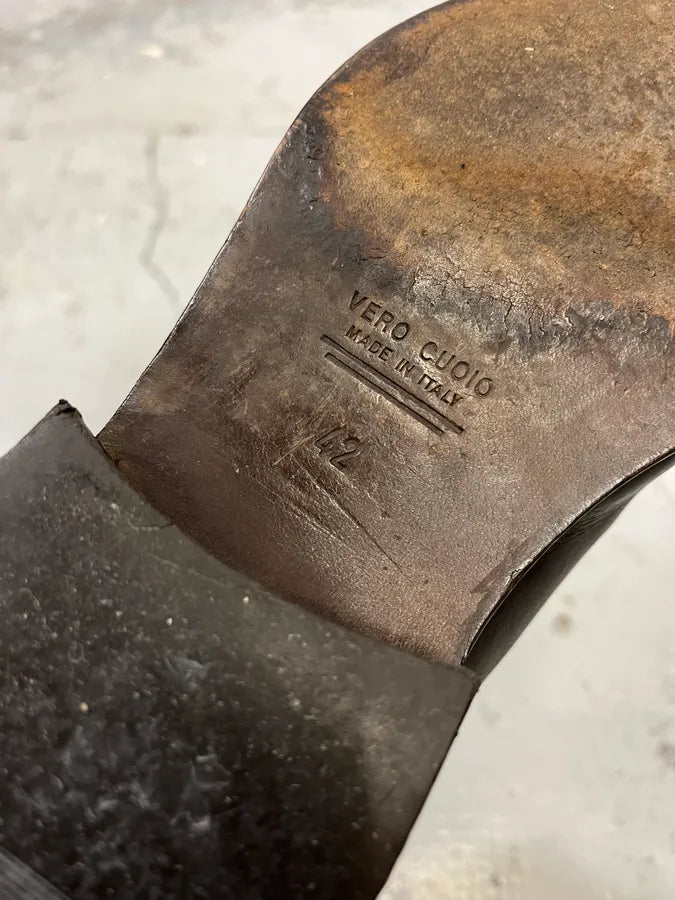 2000s Massimo Rebecchi Brown Leather Ankle Boots KVFqAYo 8