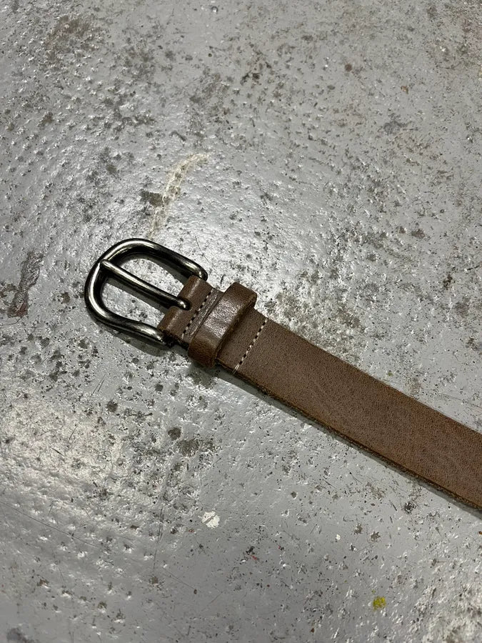 2000s Massimo Rebecchi Eyelet Brown Leather Belt kcNEhpE 5