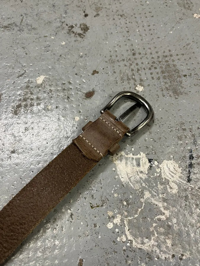 2000s Massimo Rebecchi Eyelet Brown Leather Belt kcNEhpE 8