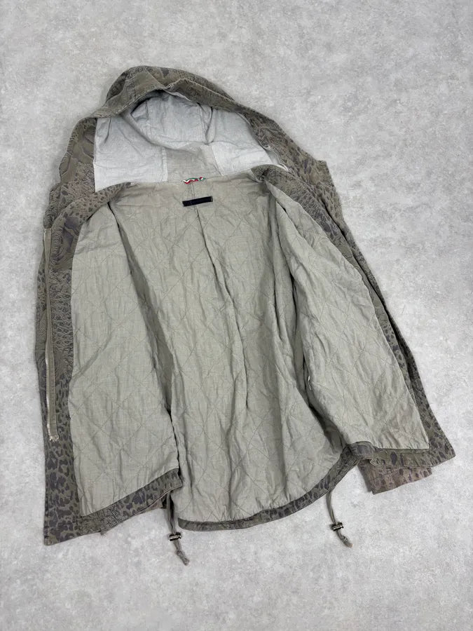 2000s Massimo Rebecchi Khaki Animal Kingdom Long Coat EBuETuE 6