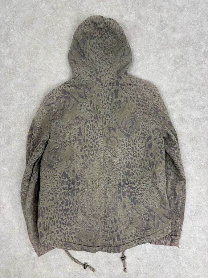 2000s Massimo Rebecchi Khaki Animal Kingdom Long Coat EBuETuE 5