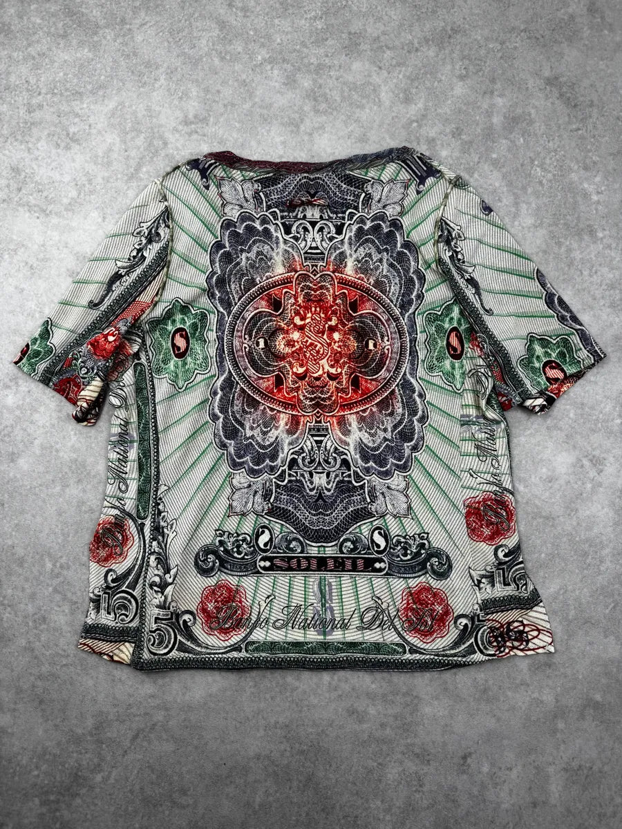 2000s Jean Paul Gaultier Mint Mozaïc Banco Del Sol Mesh T-Shirt tZLXNpV 4