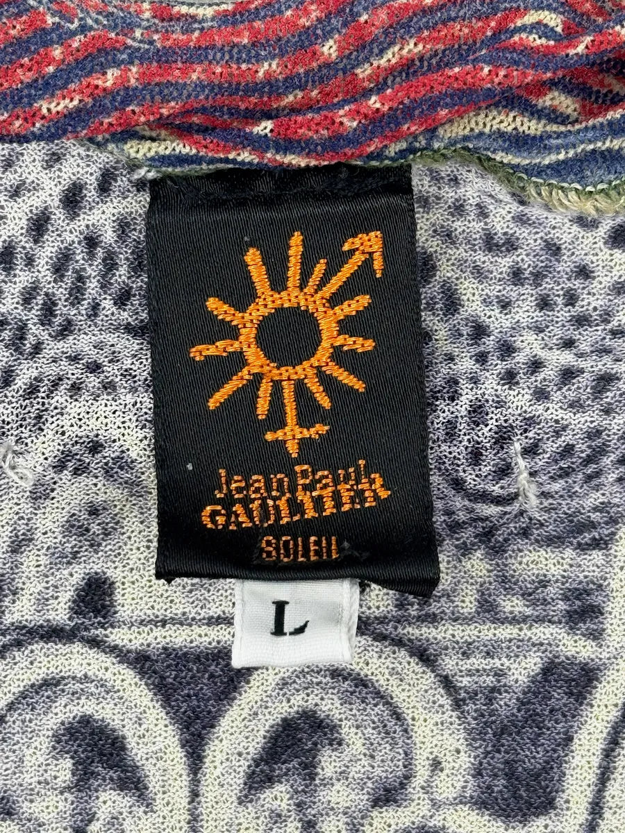 2000s Jean Paul Gaultier Mint Mozaïc Banco Del Sol Mesh T-Shirt tZLXNpV 9