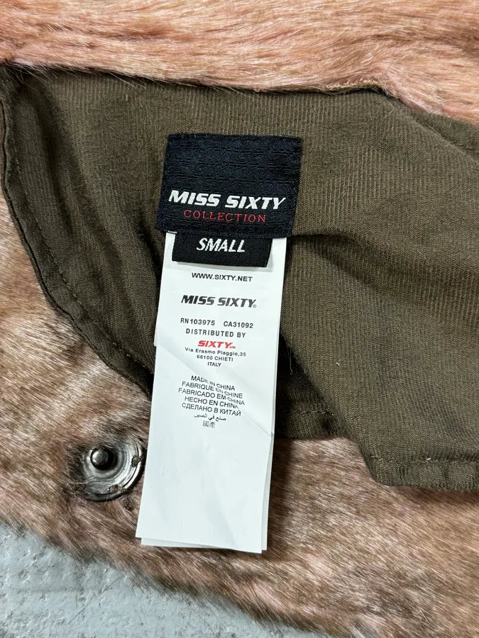 2000s Miss Sixty Beige Fake Fur Jacket DrAnKgS 7