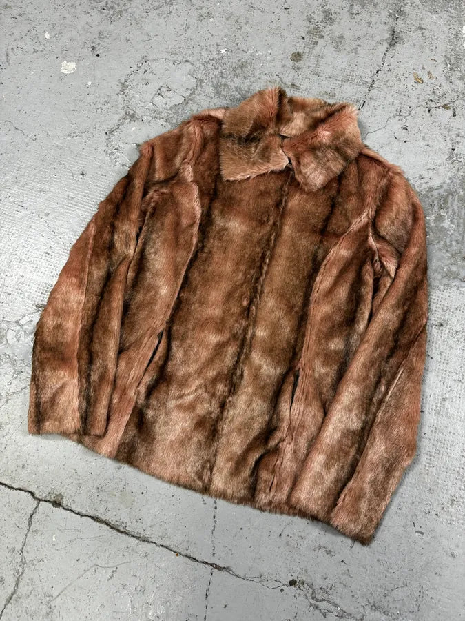 2000s Miss Sixty Beige Fake Fur Jacket DrAnKgS 2