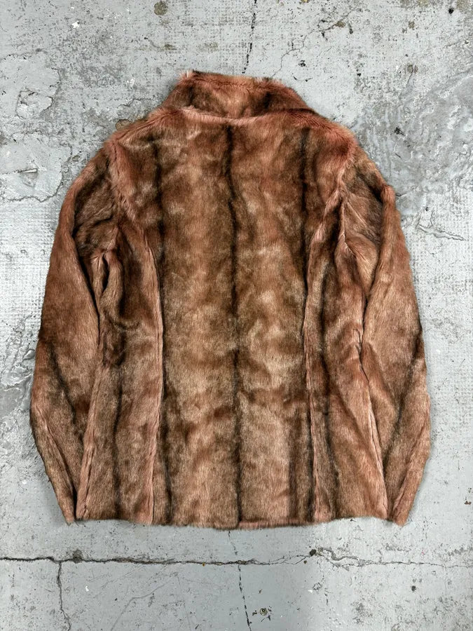 2000s Miss Sixty Beige Fake Fur Jacket DrAnKgS 3