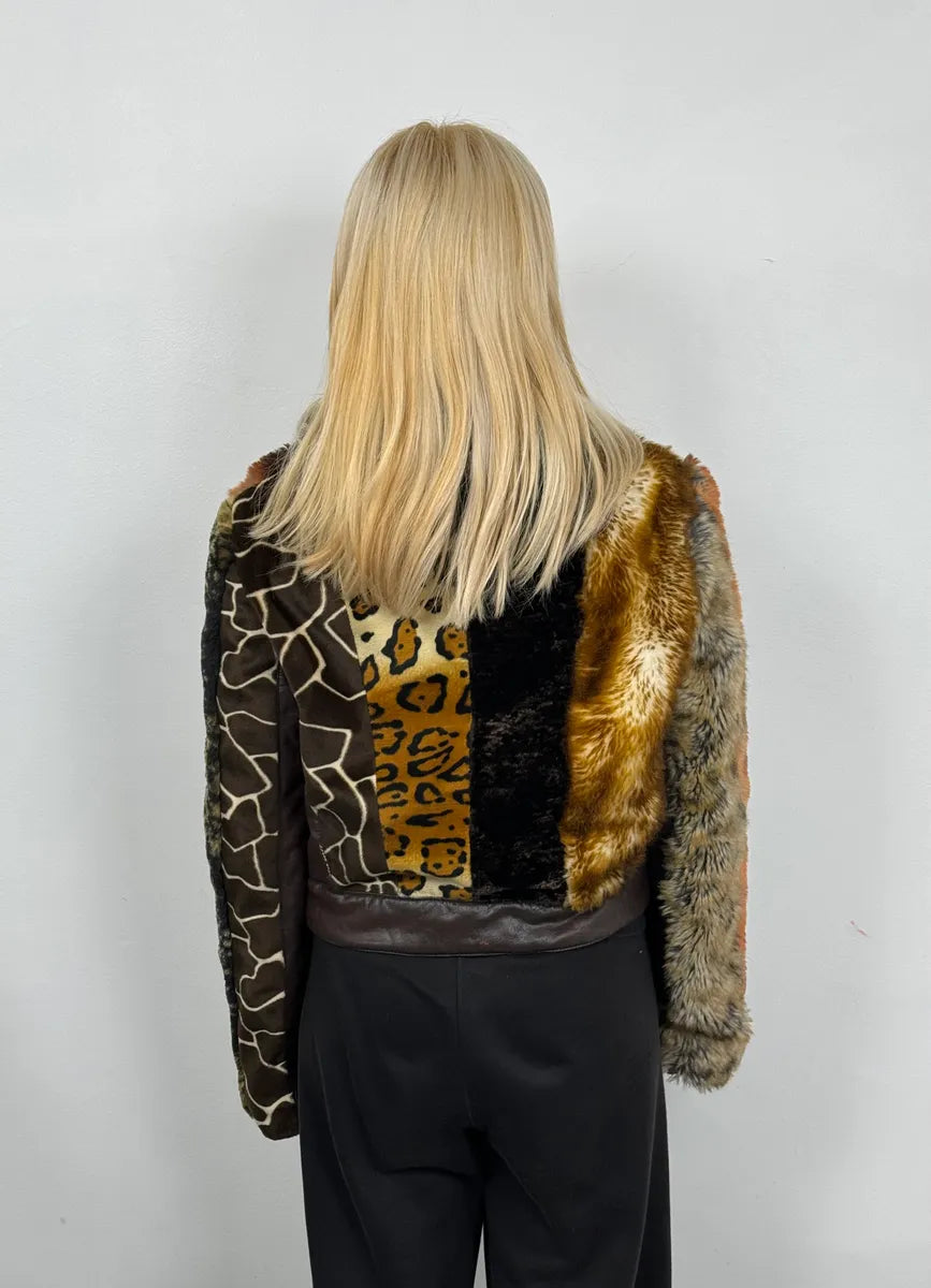2000s Miss Sixty Faux Fur Leopard Print Jacket nDICwnK 2