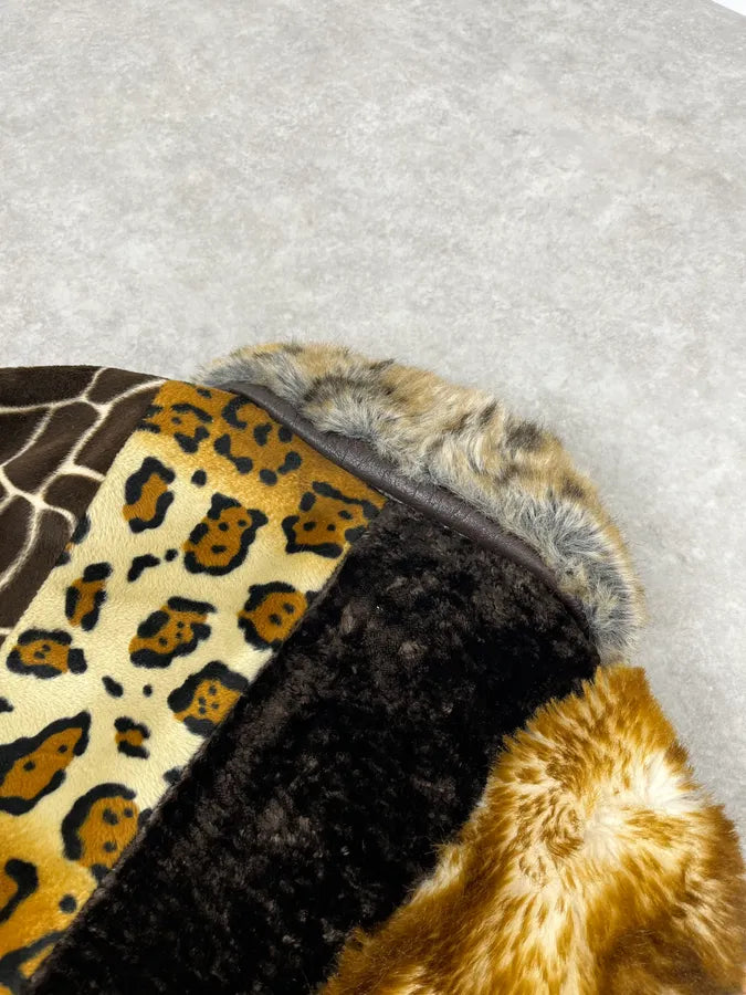 2000s Miss Sixty Faux Fur Leopard Print Jacket nDICwnK 6