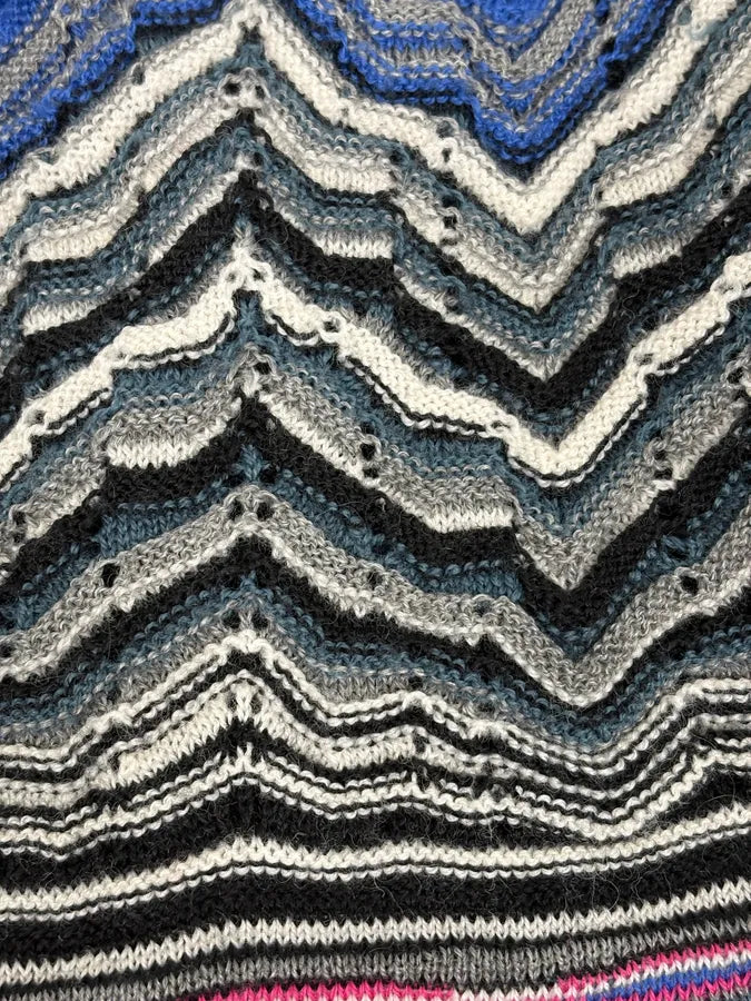 2000s Missoni Multicolor Wool Chevron Striped Beanie XZyCdEJ 5