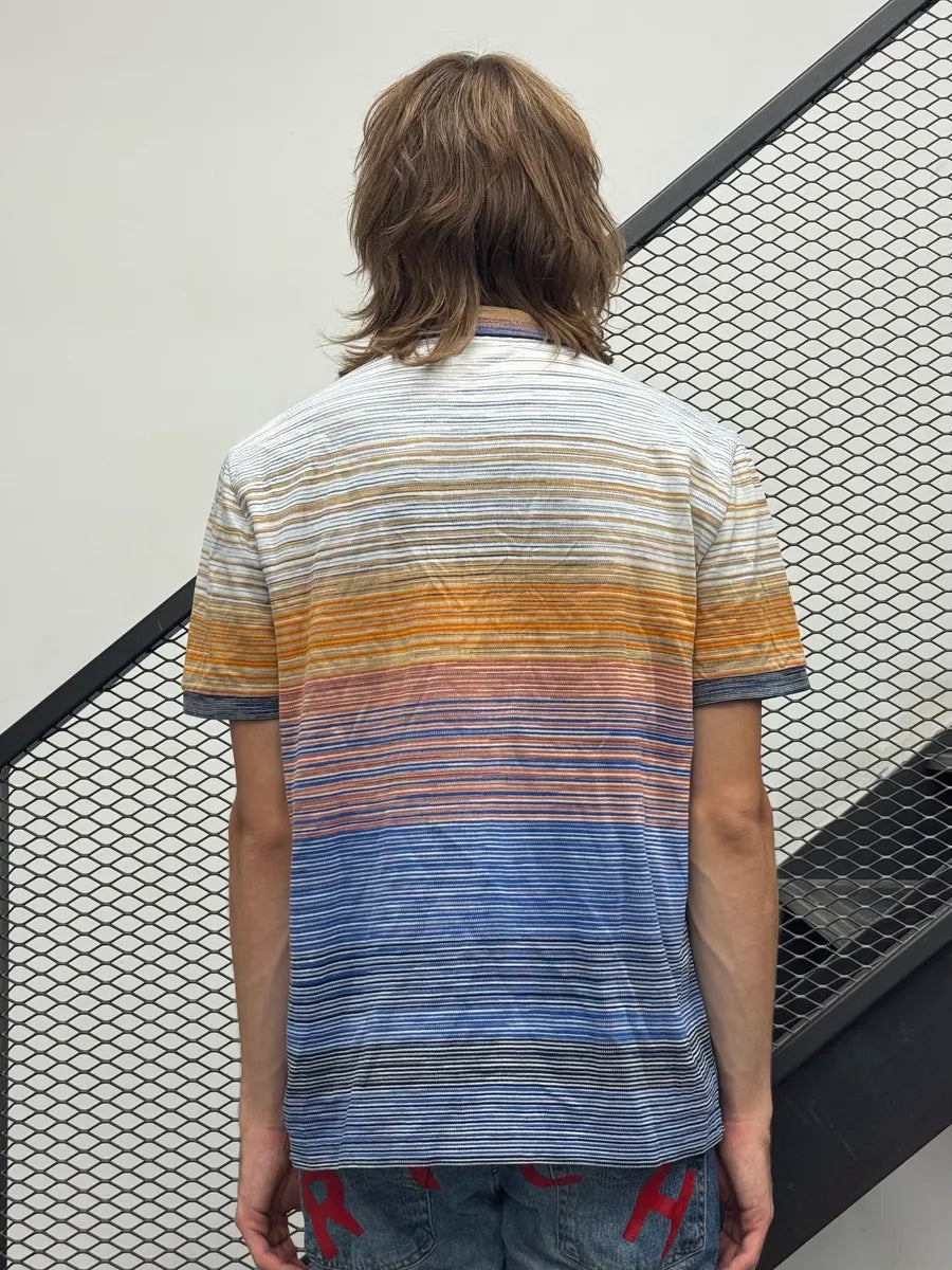 2000s Missoni Sunset Striped Multicolor Polo nqfsYqF 1
