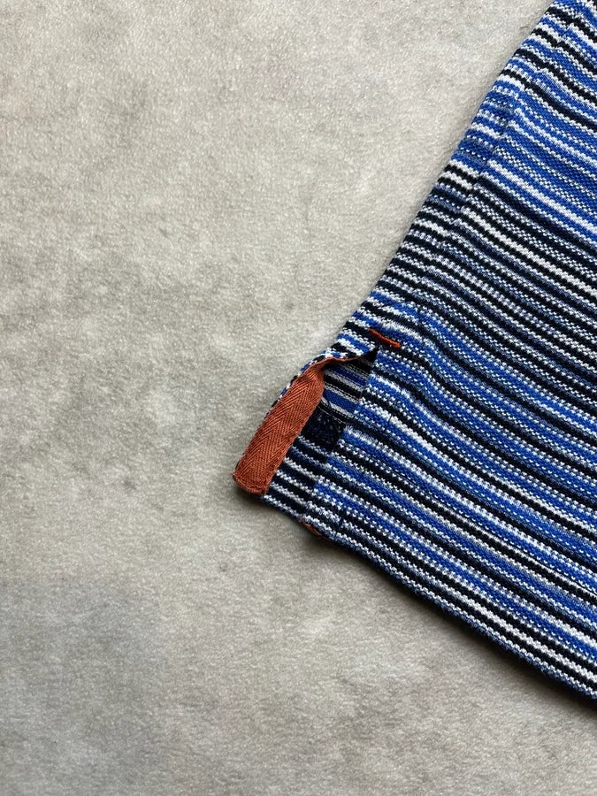2000s Missoni Sunset Striped Multicolor Polo nqfsYqF 6