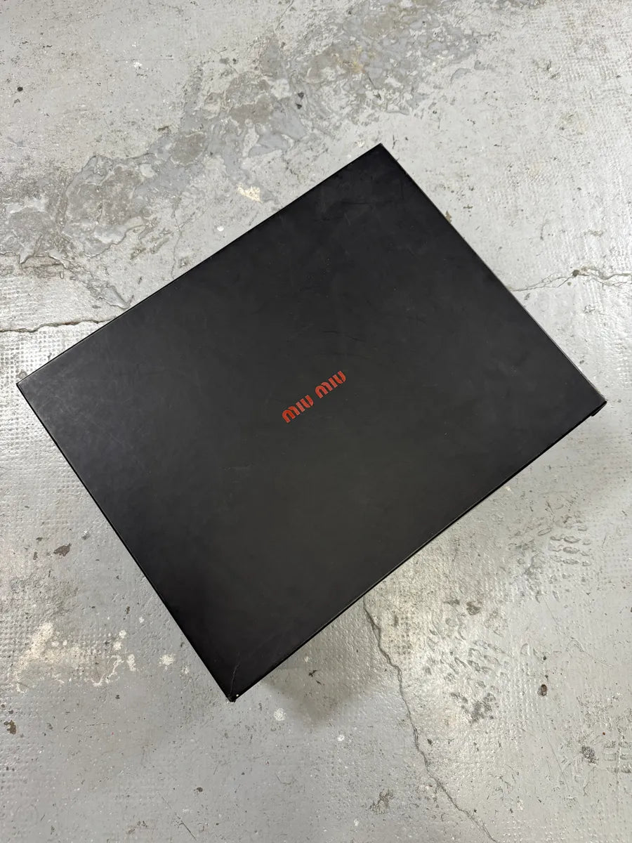 2000s Miu Miu Brown Combat Ankle Leather Boots (41eu/us8) bZKmoPP 10