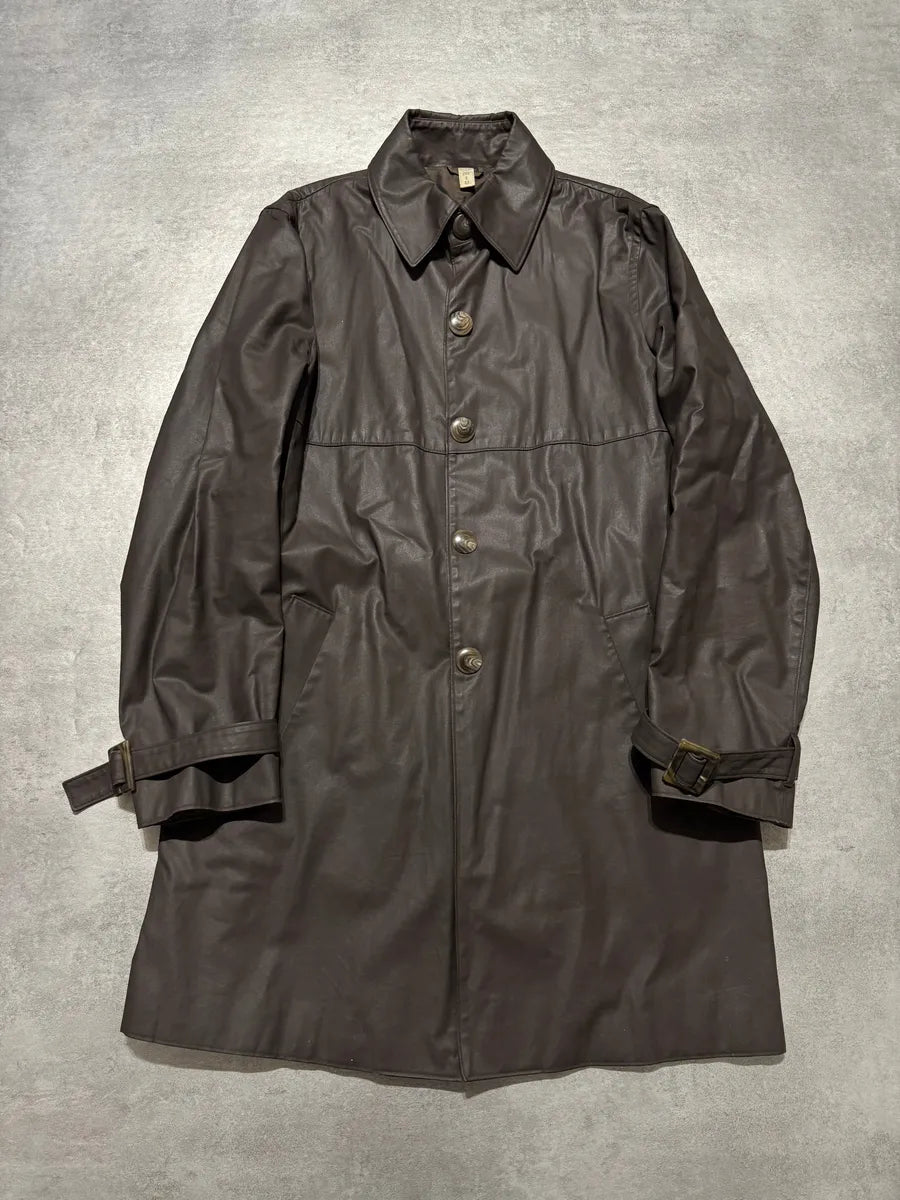 2000s Miu Miu Brown Trench Coat rJXZLIs 0