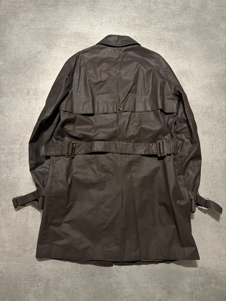 2000s Miu Miu Brown Trench Coat rJXZLIs 2