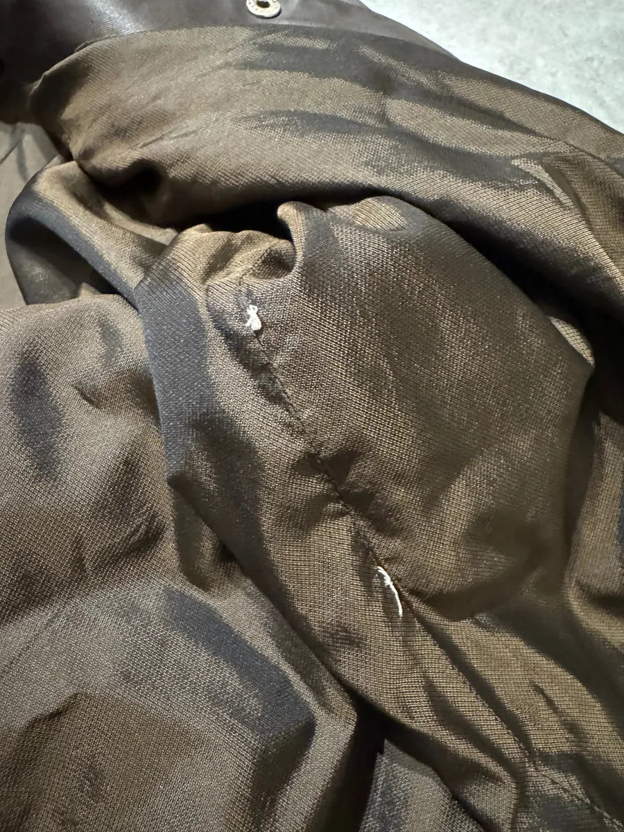 2000s Miu Miu Brown Trench Coat rJXZLIs 9