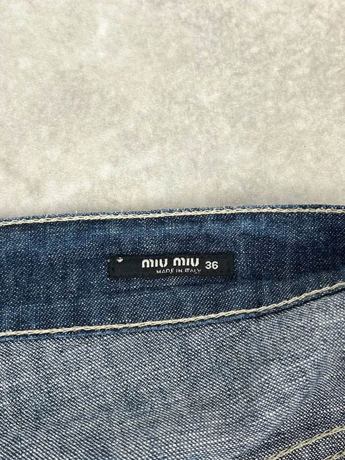 2000s Miu Miu Brut Denim Jeans tAmYjLL 10