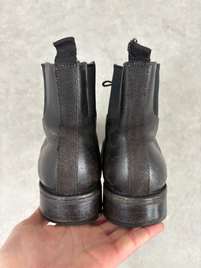 2000s Miu Miu Dark Brown Premium Leather Boots tSJNxQR 6
