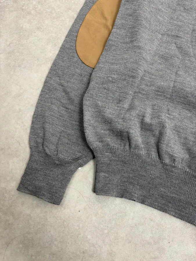 2000s Miu Miu Grey Classy Wool Minimalist Turtleneck Sweater hVYAVao 7