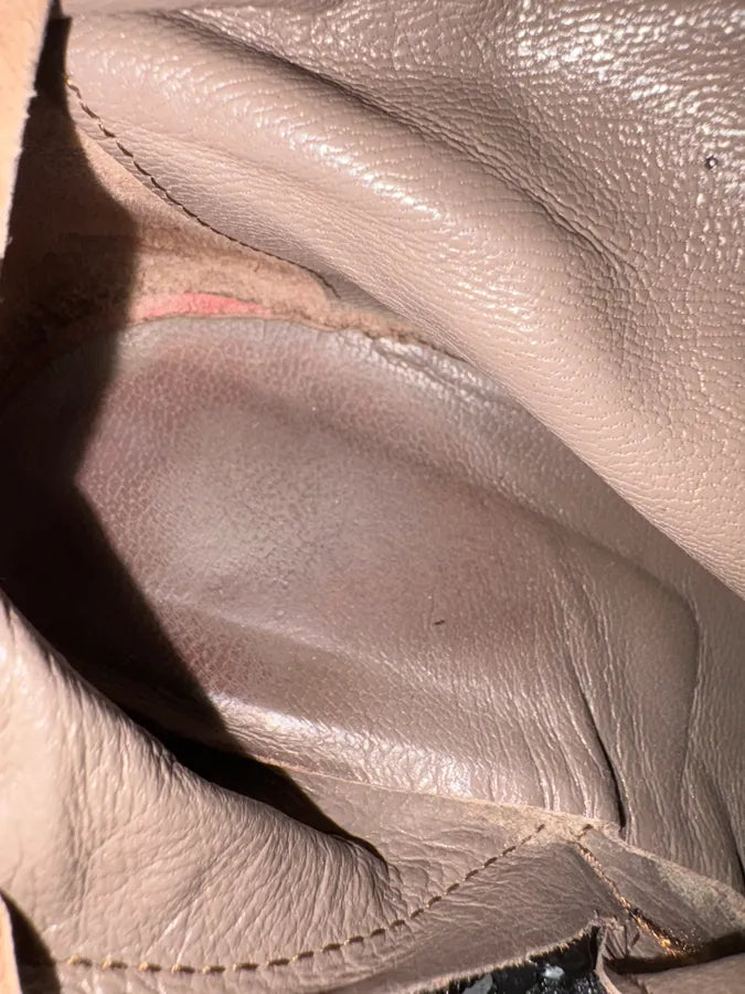 2000s Miu Miu Laces Black Leather Boots (38eu/us5.5) WYMwCXs 7