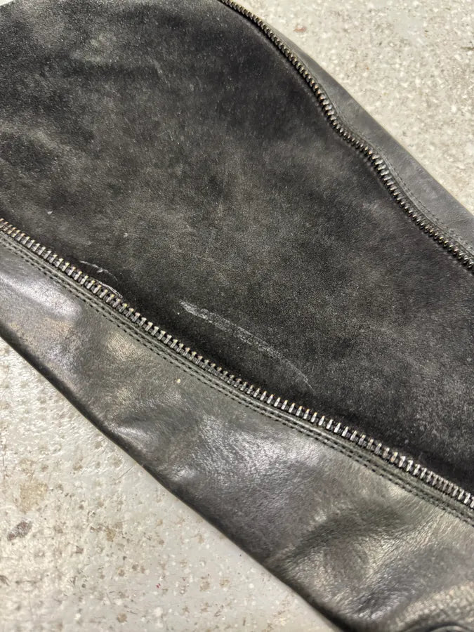 2000s Miu Miu Leather Obscure Ankle Minimalist Boots (40eu/us7) GPGAKvw 5