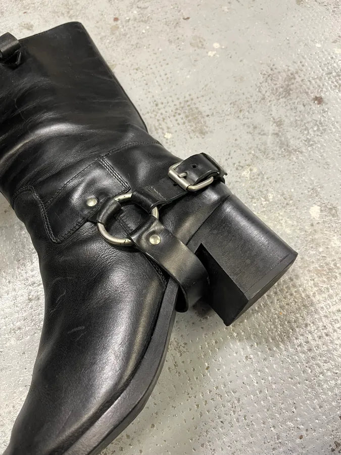 2000s MiuMiu Black Heel Ankle Boots eCxzXXN 3