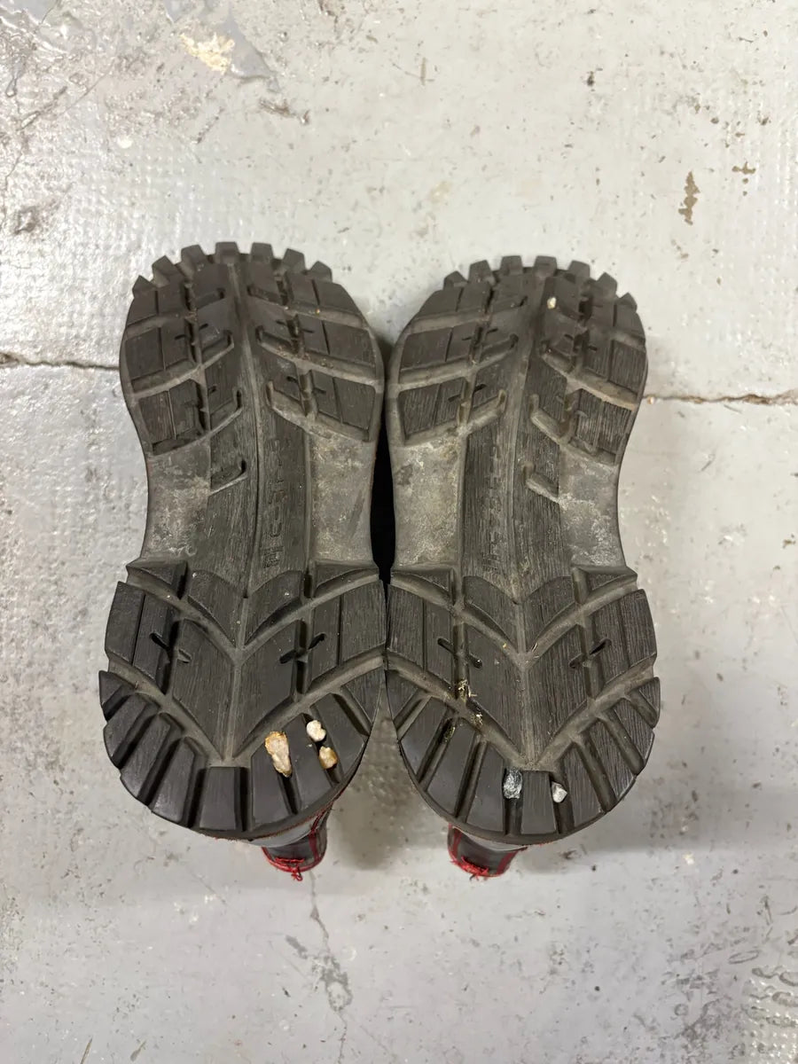 2000s MiuMiu Brown Red Seams Ankle Leather Boots pnNilii 8