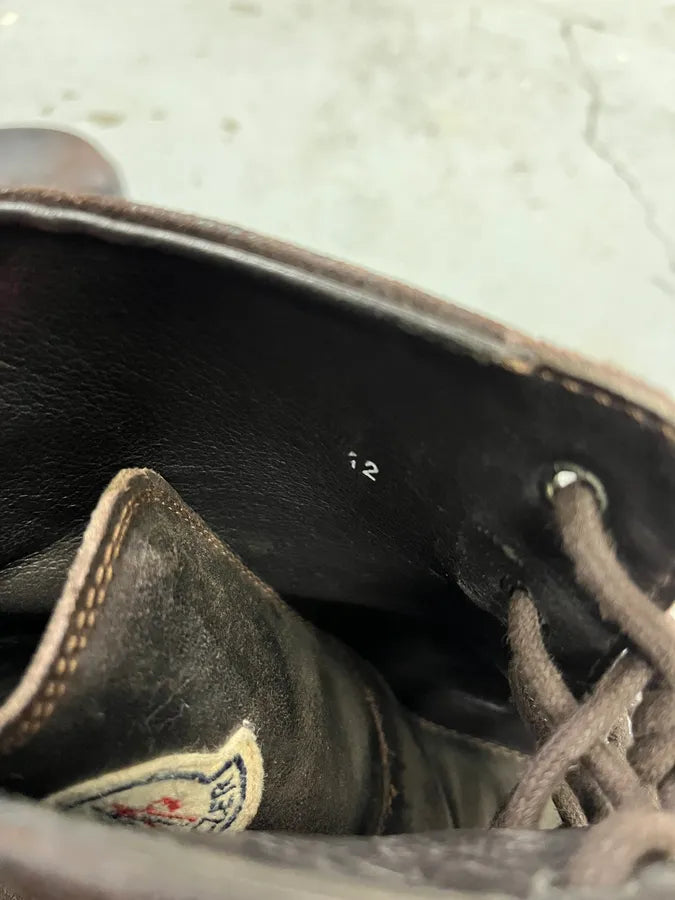 2000s Moncler Army Brown Leather Boots ciBVqUk 7