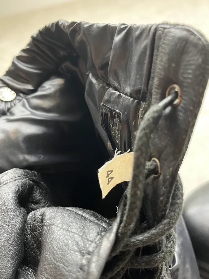 2000s Moncler Black Puffer Leather High Boots VoxUlte 8