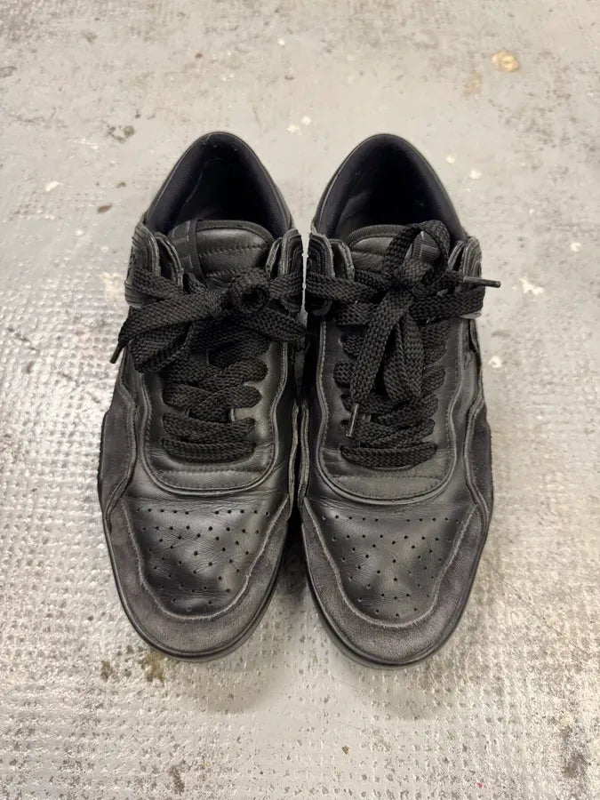 2000s Moncler Black Trainers Low Sneakers gkQlTYy 1