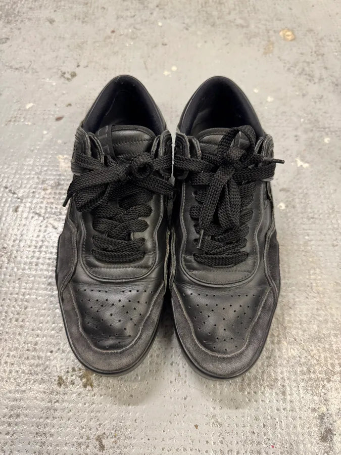 2000s Moncler Black Trainers Low Sneakers gkQlTYy 1