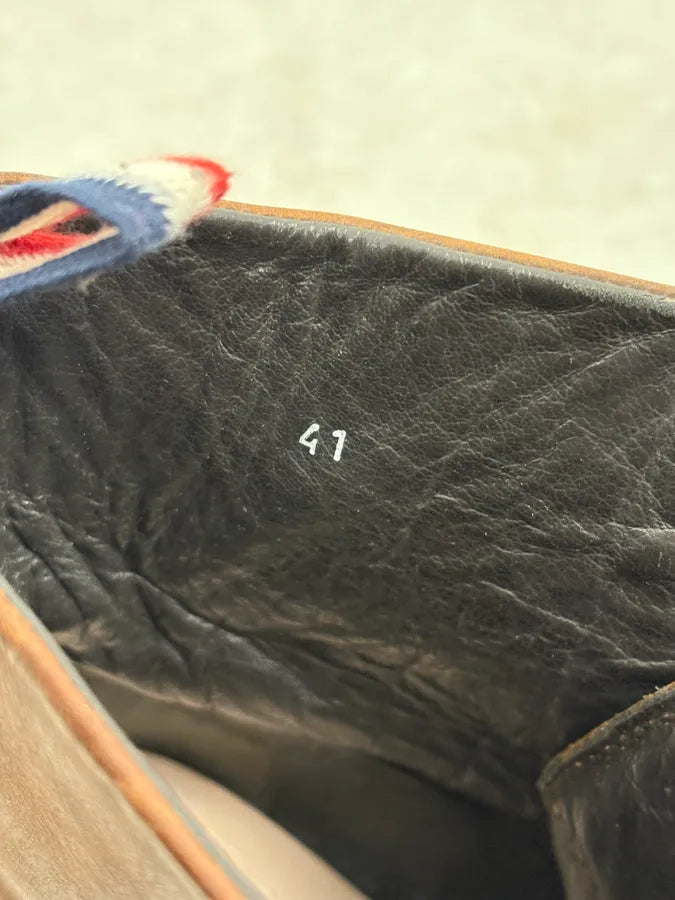 2000s Moncler Brown Leather Boots KcOgrJi 9