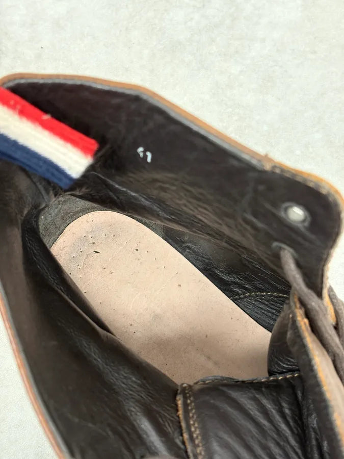 2000s Moncler Brown Leather Boots KcOgrJi 10