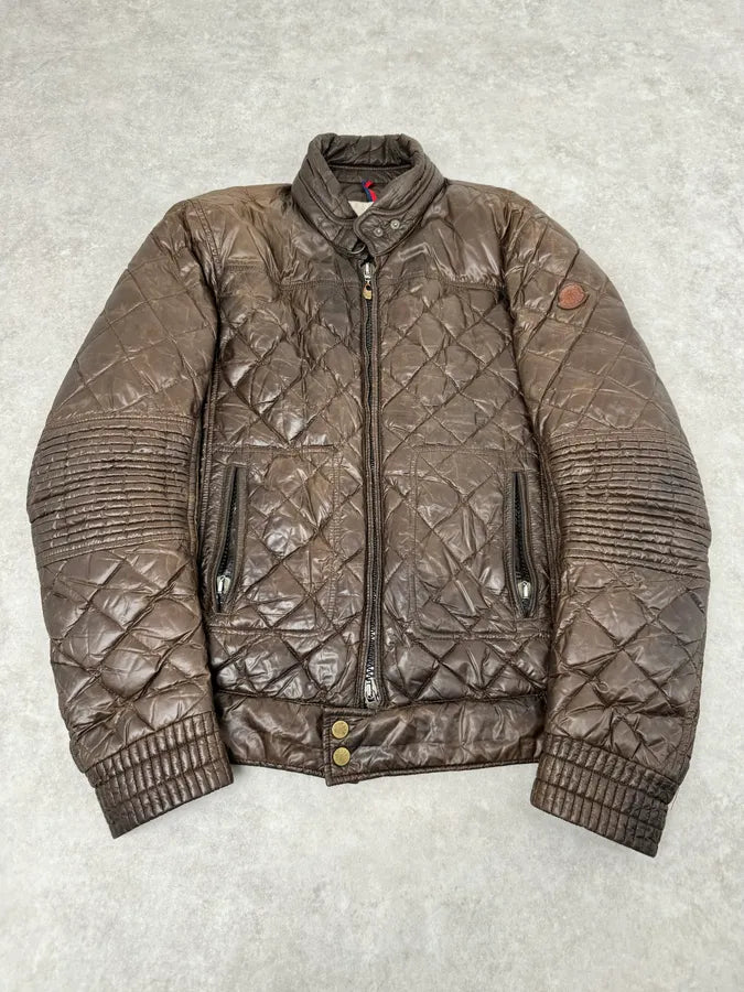 2000s Moncler Brown Quilted Puffer Jacket tyVEHDs 3