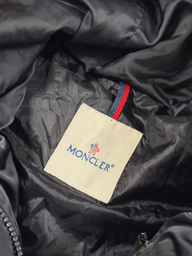 2000s Moncler Fur Hooded Black Puffer Jacket apRcuWv 5