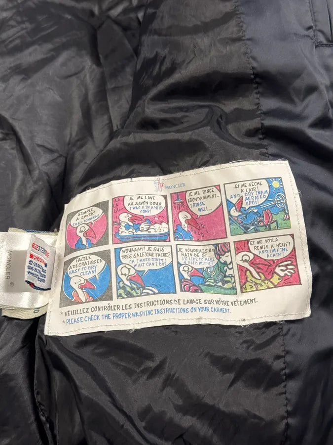 2000s Moncler Fur Hooded Black Puffer Jacket apRcuWv 6