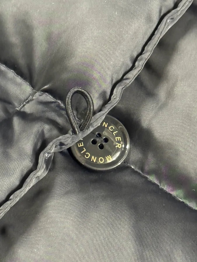 2000s Moncler Fur Hooded Black Puffer Jacket apRcuWv 7