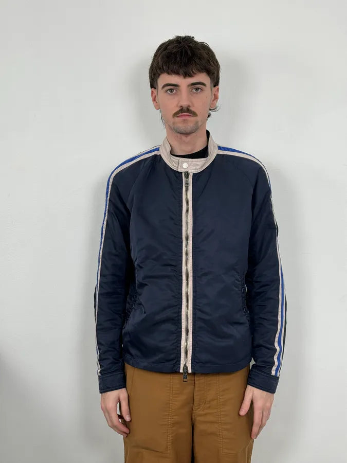 2000s Moncler Navy Lined Zip-up Jacket VrFQBGl 1