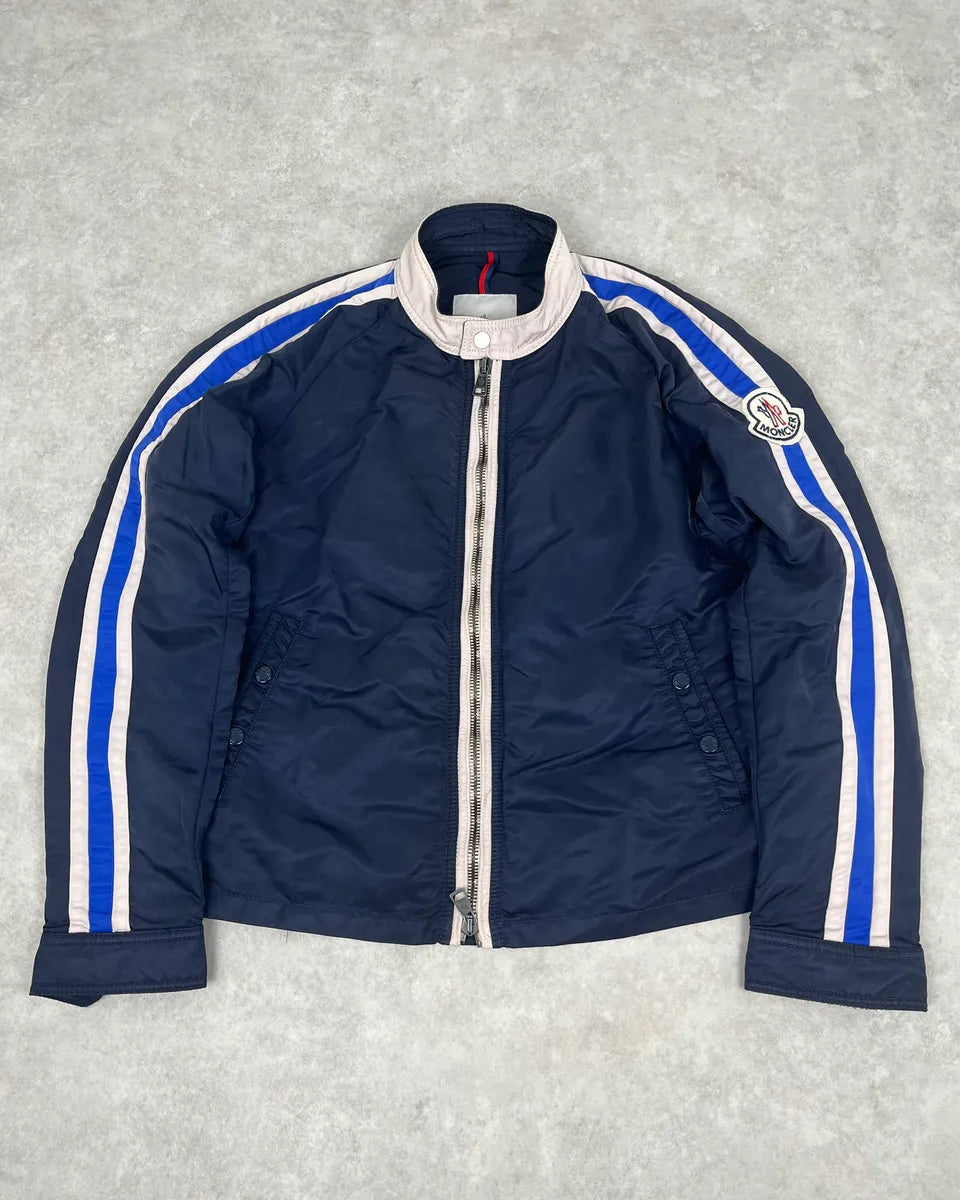 2000s Moncler Navy Lined Zip-up Jacket VrFQBGl 0