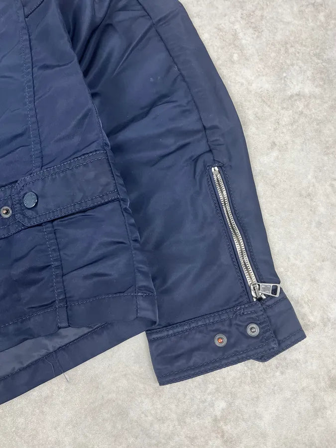 2000s Moncler Navy Lined Zip-up Jacket VrFQBGl 12