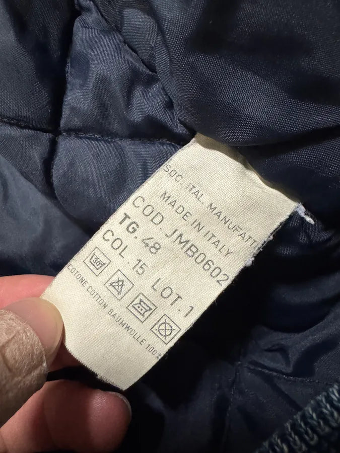 2000s Moschino Aero Cozy Peace Denim Bomber Jacket eYMedJl 10