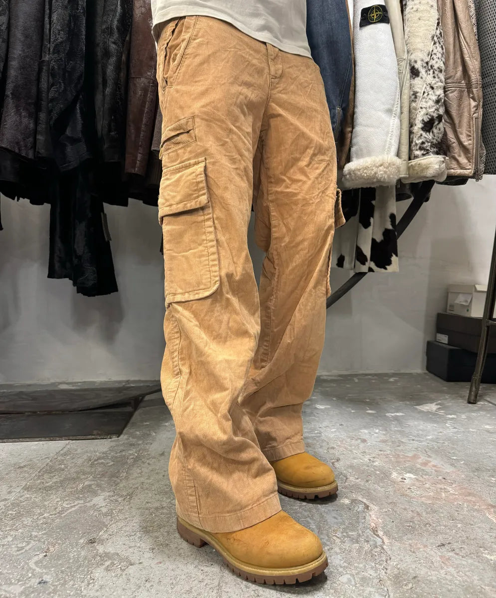2000s Moschino Beige Cargo Pants (M) eFtWwZH 0