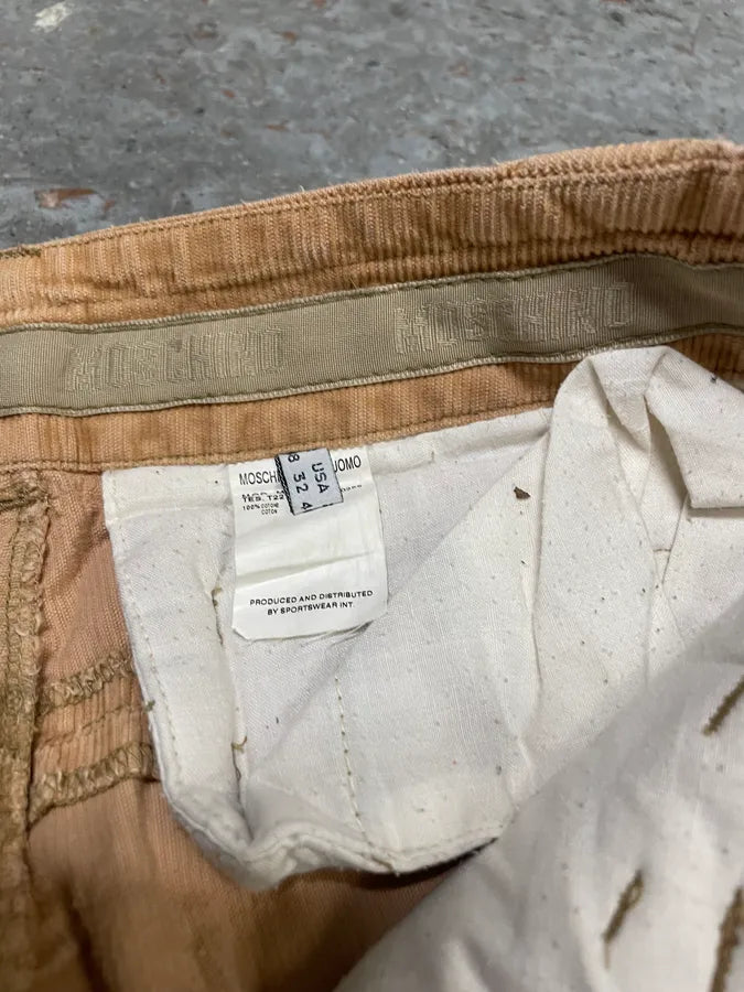 2000s Moschino Beige Cargo Pants eFtWwZH 10
