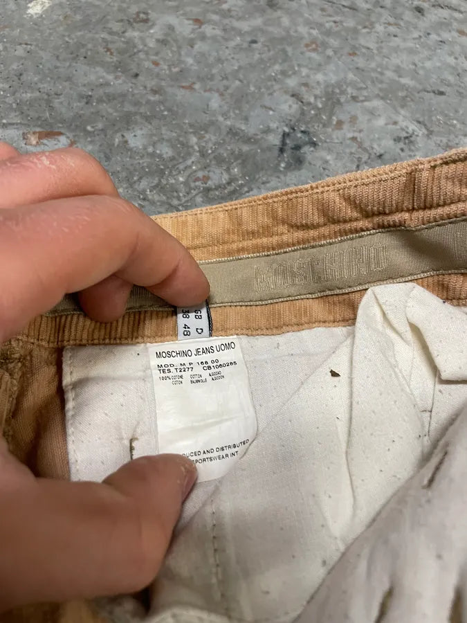 2000s Moschino Beige Cargo Pants (M) eFtWwZH 11